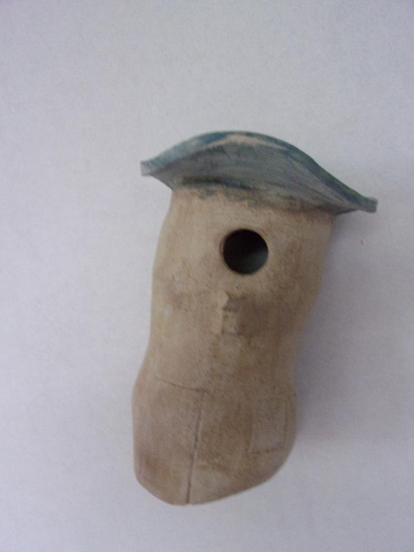 Vogelhuisje nr.3421. "Rond platdak scheef" &euro;.100.-