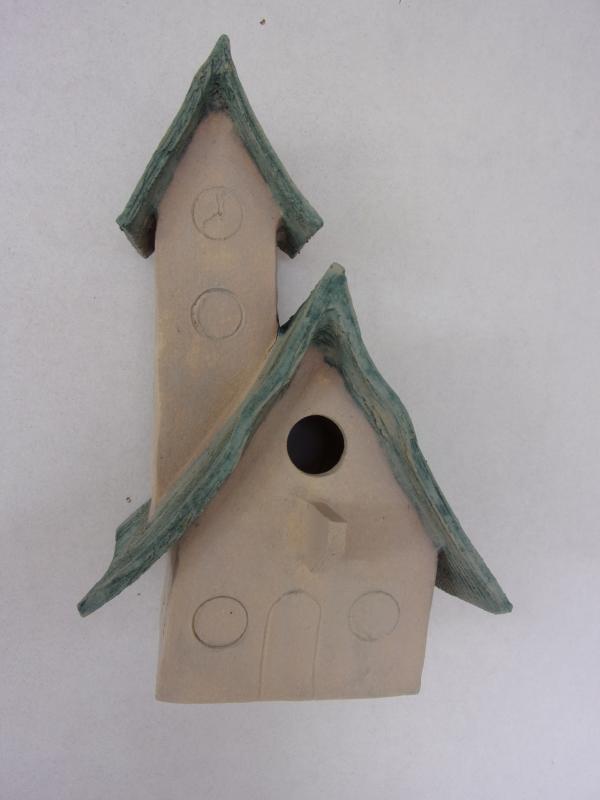 Vogelhuisje nr.3505. "Kerk" &euro;.140.-