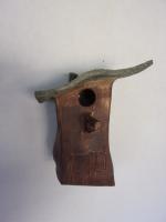 Vogelhuisje nr.3268. "Vierkant platdak" €.90.-