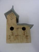 Vogelhuisje nr.3102. "Kerk tweeling" &euro;.160.-