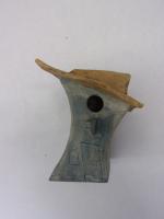 Vogelhuisje nr.3340. "Vierkant platdak plant" &euro;.90.-